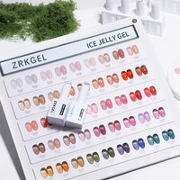 ZRKGEL OEM 45 Couleurs Tendance Sans TPO & HEMA Formule Sûre Non Toxique Écologique Longue Durée Gel Polish Effet Cristal Glacé Transparent