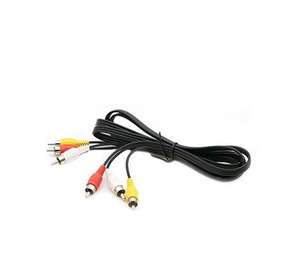 3 RCA Câble Audio Vidéo Composite Mâle à Mâle Câble <span class=keywords><strong>DVD</strong></span> (6 Pieds) pour <span class=keywords><strong>Télévision</strong></span> - Product Image 2