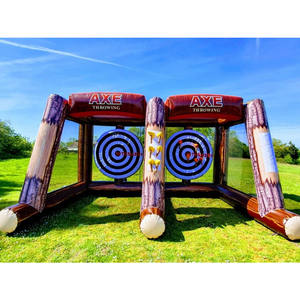 Le meilleur jeu de lancer de hache gonflable interactif à <span class=keywords><strong>2</strong></span> voies (Velcro) Jeux de <span class=keywords><strong>sport</strong></span> de tir interactifs pour enfants et adultes - Product Image 1