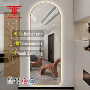 Đèn phòng tắm hiện đại toàn thân khung nhôm vàng 4mm có thể tùy chỉnh TETE dành cho khách sạn, salon, căn hộ, đóng gói túi PE - Product Image 1