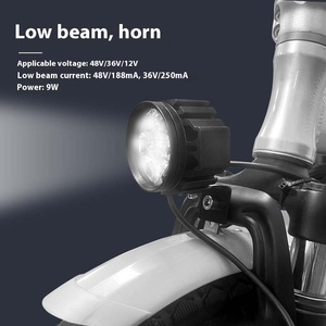 Faro de <span class=keywords><strong>bicicleta</strong></span> eléctrica y Triciclo de alto brillo de 12V/36V/48V, <span class=keywords><strong>foco</strong></span> modificado para coche y motocicleta alimentado por batería - Product Image 3