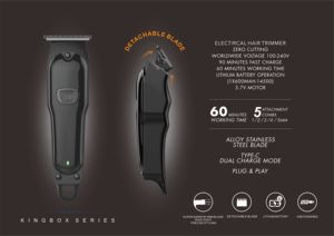 Runwe Rs9317 Cord T Blade Krachtige Oplaadbare Tondeuses Kapper Voor Mannen - Product Image 2