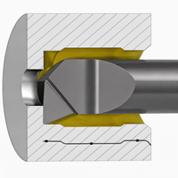 MUR Coupeur de perçage pour acier trempé, outils de perçage CNC pour petites ouvertures, en carbure cémenté, avec orifice de refroidissement, personnalisé