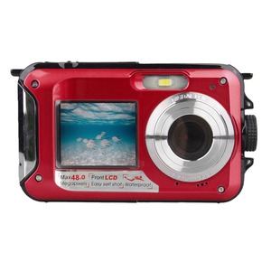 Xhx กล้องดิจิตอลสำหรับเด็กกันน้ำ48MP หน้าจอคู่สำหรับดำน้ำดูปะการังแบบ Full HD - Product Image 5