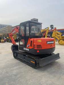 Mini pelle originale Doosan 55 d'occasion de Corée, capacité de 5 tonnes DH55-7 avec boîte de vitesses moteur Isuzu, pompe incluse PLC à vendre - Product Image 5