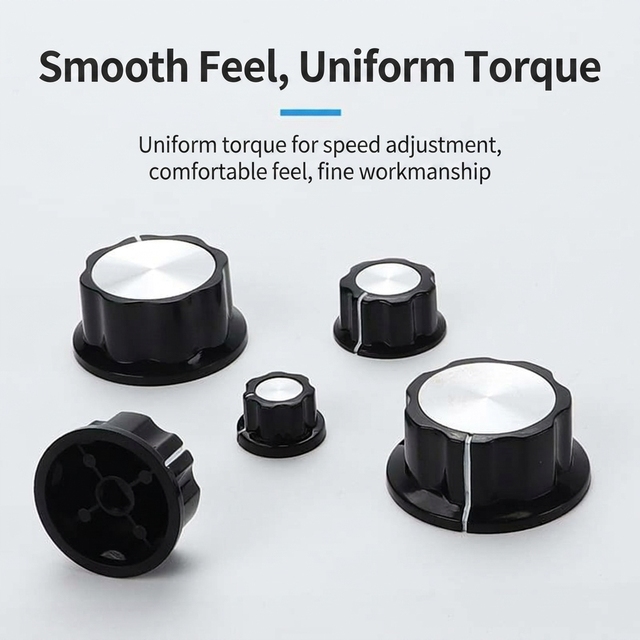 MF-A Type Potentiometer Knob A1/A2/A3/A4/A5 Industrial IP41 ABS Material Without Copper Core Plum Blossom Shaft