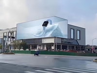 Pantalla LED transparente a todo color Pantalla LED de rejilla P3.91 Pantalla LED transparente