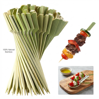 Brochettes jetables en bambou Teppo, produit en bambou naturel, écologique pour les outils de cuisine en plein air, fête, vente en gros directe d'usine