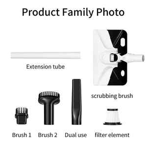 <span class=keywords><strong>Aspirateur</strong></span> à main sans fil 3-en-1 pour eau et poussière Tête de <span class=keywords><strong>balai</strong></span> en plastique souple Outil de lavage de sol Balais sans fil polyvalents Pelles à poussière - Product Image 3