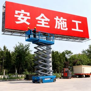 Platform Kerja Udara Hidrolik Bertenaga Sendiri Bersertifikat CE Baru yang Dapat Disesuaikan, Konstruksi Logam, Tali Kawat - Product Image 5