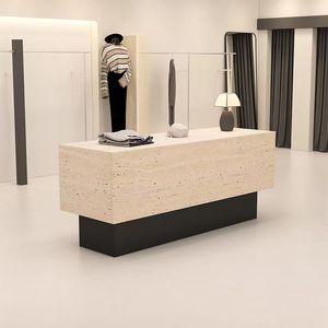 Office Furniture Desk Tables Set Oficina Scrivania Rezeption Modern Front Desk <b>Reception</b> Desk Beauty Salon - Product Image 2