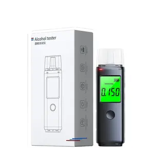 Alcotester respiração álcool testador ALCO bafômetro alcoômetro digital para casa/uso pessoal/presente Sr preto 05