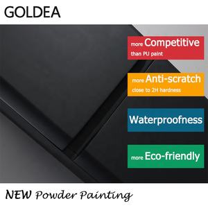 Nuevo Mueble de Baño Moderno <span class=keywords><strong>2022</strong></span>, Combinado con Espejo, en MDF con Acabado en Polvo Epoxi Negro, Impermeable - Product Image 4