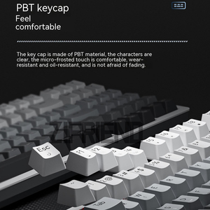 For K99 Hot Swap 90% Keyboard Gradient Side Printed Double Keycaps LED Backlit Wired 99-Key Gaming Mechanical Gaming Keyboard Cu - Product Image 5