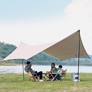 Sombrilla de playa al aire libre al por mayor nuevo diseño tela de doble capa Uv 50 + sombrilla de playa portátil - Product Image 3