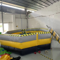 Jeu d'obstacles gonflable en PVC avec machine rotative, défi Toxic Meltdown, château d'aventure pour enfants, usage commercial, CE