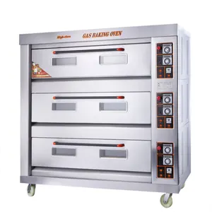 3 Decks 6 Trays Gas Oven Commercial Sale