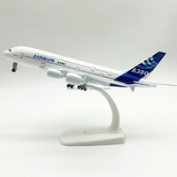 Avión de Metal de 20CM, modelo de avión Civil Original Airbus A320, modelo de avión de pasajeros, avión fundido a presión para exhibición