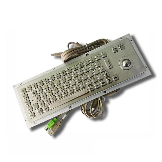 Kiosk Keyboard IP65 Waterproof Rugged Stainless Steel Waterproof Industrial Keyboard