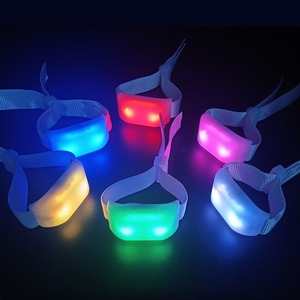 定制橡胶Xyloband声控光腕带DMX远程激活发光二极管区域，用于派对音乐会促销 - Product Image 5