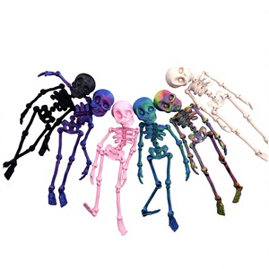 Best-seller transfrontalier : Homme squelette imprimé en 3D avec articulations mobiles, jouet créatif d'Halloween, aimant de réfrigérateur pour enfants, origine Chine - Product Image 1