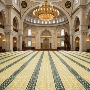 Wall to Wall Green Beige Border Masjid Praying <strong>Carpet</strong> <strong>Mosque</strong> Prayer <strong>Carpet</strong> Muslim Masjid <strong>Carpets</strong> in <strong>Dubai</strong> - Product Image 5