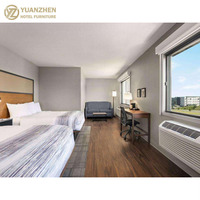 Liquidation de mobilier d'hôtel AmericInn : Ensembles de chambre d'hôtesse avec tête de lit, armoire, chaise et canapé en gros