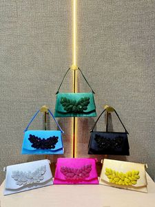 New Style Celebrity Vintage Evening Bag Simple Personalized Fashion Rhinestone <b>Clutch</b> Bag High-end Light Polyester Tanjing - Product Image 4