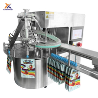 Machine de remplissage et de bouchage de sachets à bec verseur CE Servo Gear Pump 50-5000ml Haute Précision ±0.5% Doypack pour Lessive Liquide et Savon
