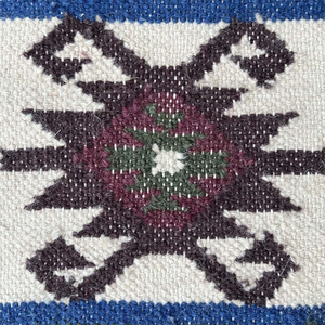 Artisan 4x6 Feet Soft Elegant Indian Block Print <b>Wool</b> <b>Cotton</b> Dhurrie Rug Handmade Area Rugs & Sets for Living Room Bedroom - Product Image 4