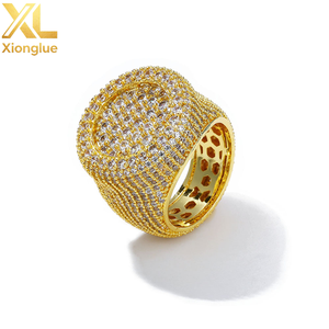 Anillo de Moissanita Redondo Estilo Hip Hop para Hombre, Plata de Ley 925, con Incrustaciones de Diamantes, Anillo Circular, Joyería Personalizada, Tallas de EE. UU. 7-10 - Product Image 3