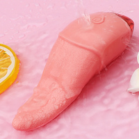 Lecken Zungen vibrator Klitoris Nippel Stimulator Lange Zungen förmige Heizung Lecken Vibrator Sexspielzeug Für Frauen Spielzeug für Erwachsene