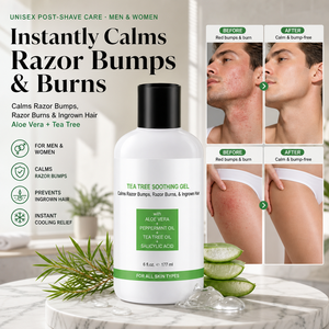 Gel Apaisant Après-Rasage Traitant les Poils Incarnés et les Boutons de Rasoir à l'Huile d'<span class=keywords><strong>Arbre</strong></span> à Thé Marque Blanche OEM ODM - Product Image 1