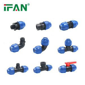 IFAN Phụ Kiện Nén PP Tưới Tiêu Ổ Cắm Tee Khuỷu Tay 20-110Mm Đầu Nối Ống PN25 PE100 HDPE - Product Image 6