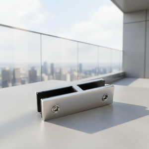 Barandilla de Vidrio con Abrazadera de Acero Inoxidable 304 180 °   Abrazadera de Barandilla para Montaje en Pared para Pasamanos de Escaleras y Balaustradas - Product Image 3