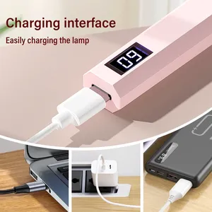 Rechargeable Nail Dryer UV LED Handheld Lamp, Fast Curing for All Gel Polish, Mini Manicure Tool, USB <b>Portable</b> Light - Product Image 2