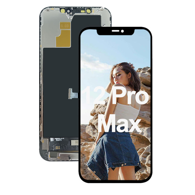 LCD Screen Replacement for iPhone 12 Pro Max 6.7 Inch Mobile Phone Display with High Brightness and Clear Screen