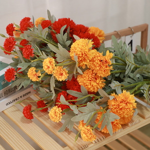 Flores Artificiales de Crisantemo Oriental, Seda de Alta Simulación, Decoraciones para Bodas, Arreglos Florales - Product Image 3