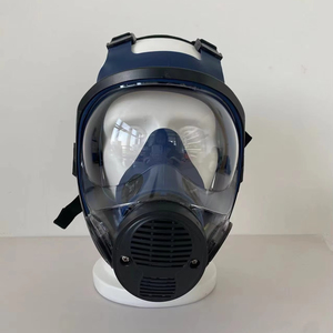 Produsen penjualan langsung desain baru biru tua dapat digunakan kembali pelindung pribadi masker <span class=keywords><strong>Gas</strong></span> wajah penuh - Product Image 4