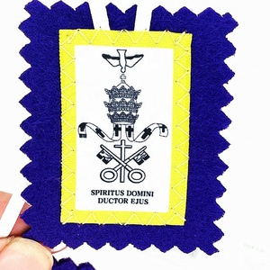 종교적인 가톨릭 성 요셉 보라색 천 묵주 스카풀라 - Product Image 2