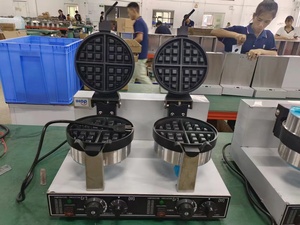 Machine à gaufres ronde double rotative professionnelle, double <span class=keywords><strong>gaufrier</strong></span>, qualité USA, Canada et UE - Product Image 3