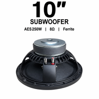 Haut-parleurs passifs pleine gamme LS RG10F65 10 pouces à double transducteur avec boîtier métallique, réponse en fréquence 46-3800 Hz, impédance 8 ohms