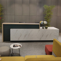 Bureau en bois au design moderne, bureau de réception, table de comptoir, petit salon de manucure, bureau de réception