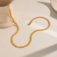 Ensemble collier et bracelet à billes bicolores plaqué or 18 carats en acier inoxydable 316L PVD, résistant à l'eau et au ternissement, pour femmes