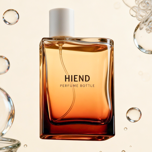 Flacon de parfum en verre sculpté sur mesure, flacon pulvérisateur <span class=keywords><strong>carré</strong></span> <span class=keywords><strong>asymétrique</strong></span>, bouchon blanc, fournisseur d'emballages cosmétiques de luxe - Product Image 2