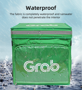 กระเป๋าเก็บความร้อนสำหรับส่งอาหารแบบมีฉนวนสำหรับไรเดอร์ ใช้สำหรับส่งอาหารแบบขายส่ง อาหารสด อาหารแพนด้า อาหารจากแกร็บ พิซซ่า ทางมอเตอร์ไซค์ - Product Image 3