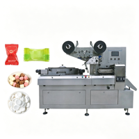 Machine d'emballage rotative de type oreiller pour petits bonbons, sucettes et mini-bonbons au sucre