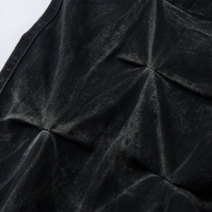 DiZNEW <span class=keywords><strong>uomo</strong></span> Jeans a gamba larga personalizzati 2026 Street Fashion <span class=keywords><strong>Black</strong></span> Designer pantaloni di Jeans a pieghe da <span class=keywords><strong>uomo</strong></span> - Product Image 4