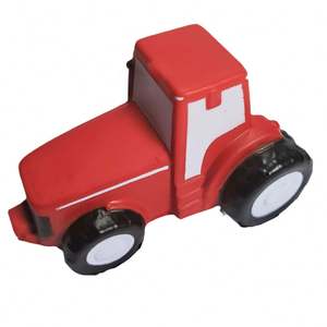 Anti-stress en forme de tracteur en PU, mignon, avec logo personnalisé, balle anti-stress promotionnelle en mousse PU en forme de tracteur - Product Image 1