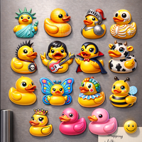 Aimant de réfrigérateur personnalisé en résine, sûr et fiable, autocollant magnétique animal, décoration DIY, accessoires aimantés pour réfrigérateur en forme de canard